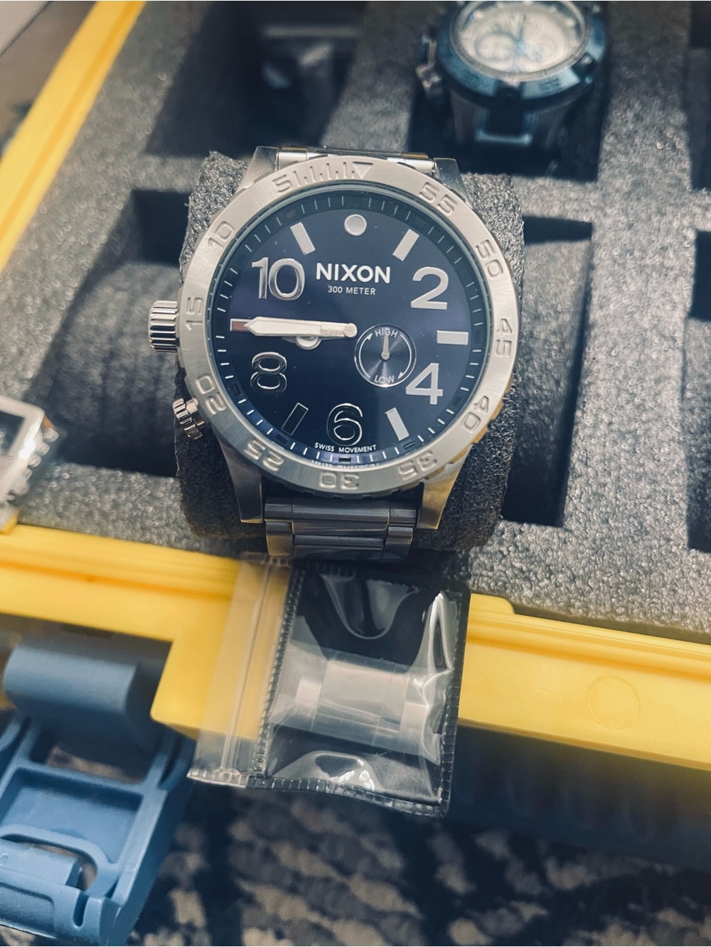 Nixon 51-30 Stainless Steel Watch - Dark Blue Dial